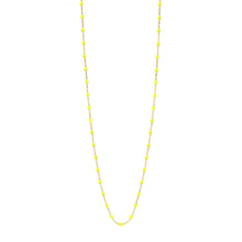 Gigi Clozeau - Sautoir jaune fluo Classique Gigi, or jaune, 60 cm
