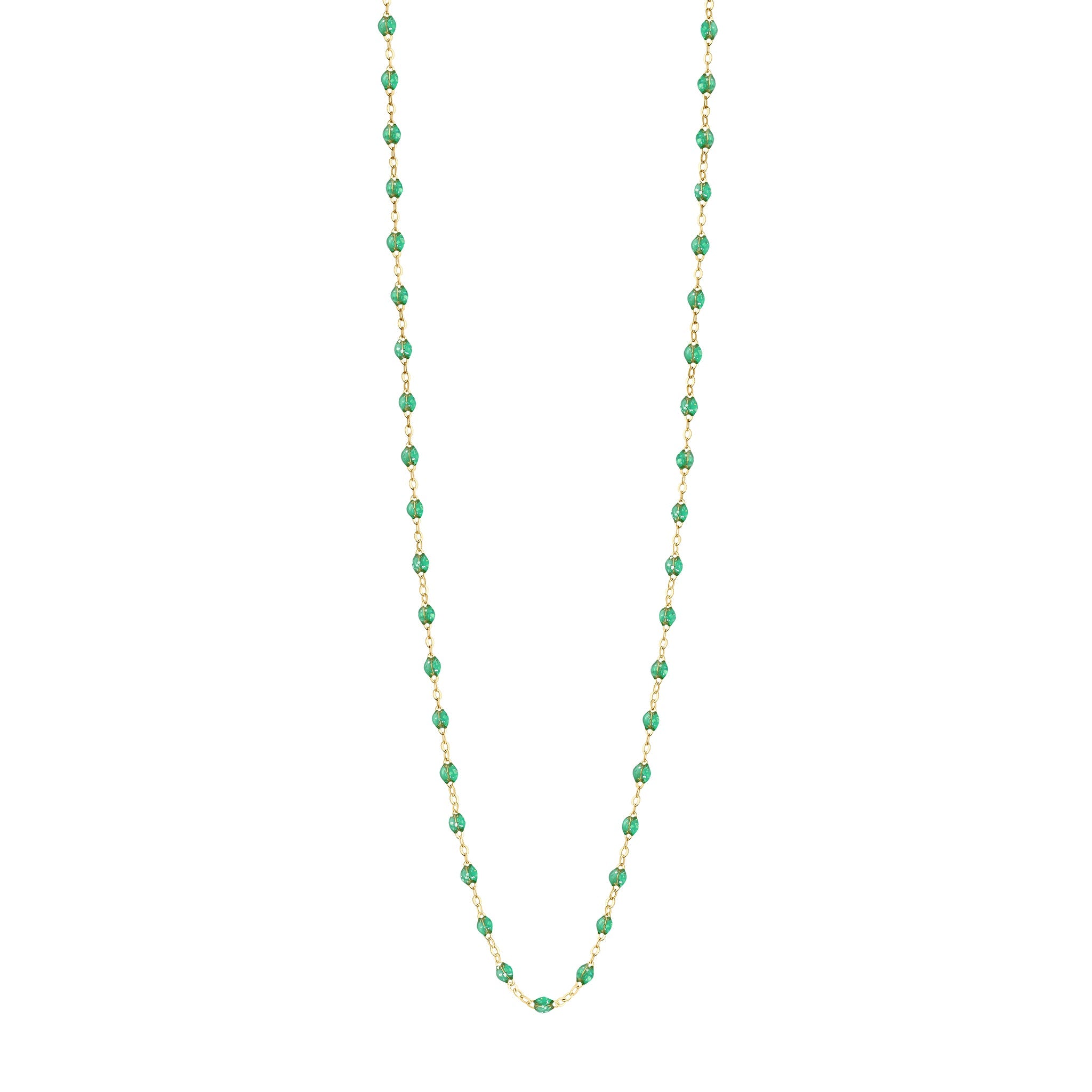 Gigi Clozeau - Sautoir menthe Classique Gigi, or jaune, 60 cm