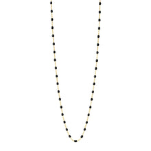Gigi Clozeau - Sautoir noir Classique Gigi, or jaune, 60 cm
