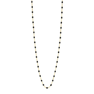 Gigi Clozeau - Sautoir noir Classique Gigi, or jaune, 60 cm