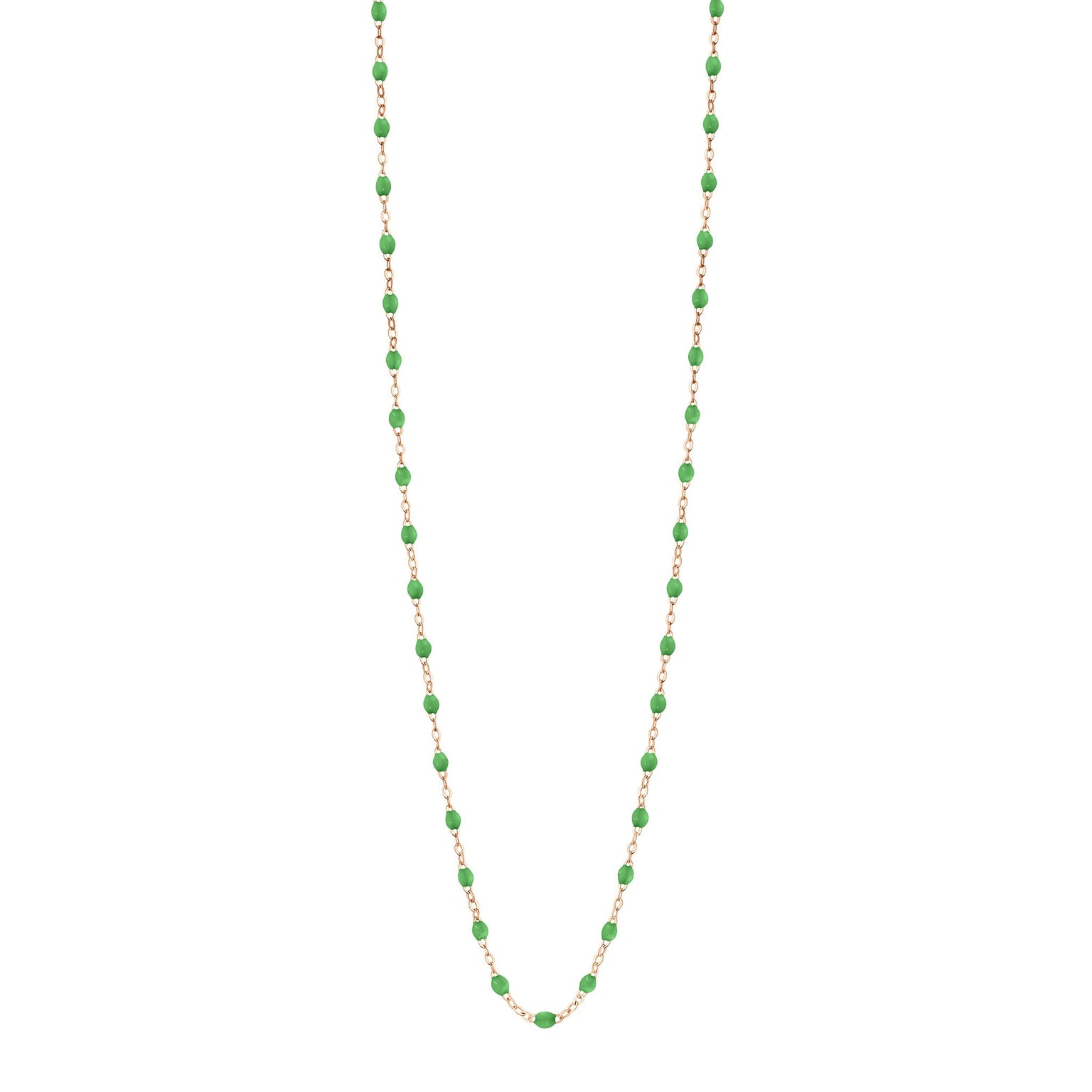 Gigi Clozeau - Sautoir prairie Classique Gigi, or rose, 60 cm