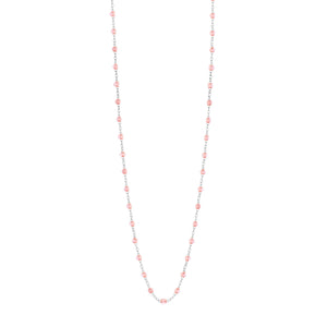 Gigi Clozeau - Sautoir rosée Classique Gigi, or blanc, 60 cm