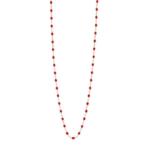 Gigi Clozeau - Sautoir rubis Classique Gigi, or rose, 86 cm