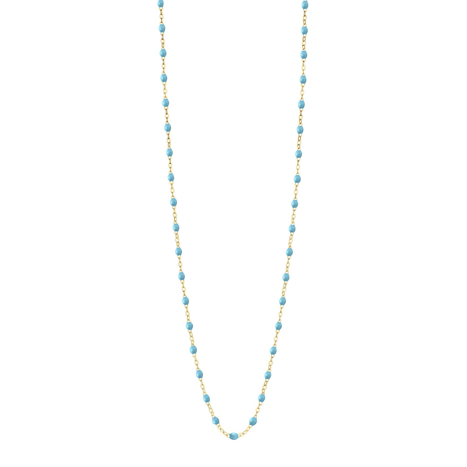 Gigi Clozeau - Sautoir turquoise Classique Gigi, or jaune, 60 cm