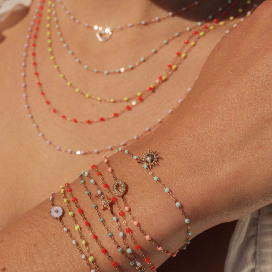 Gigi Clozeau - Bracelet glacier Classique Gigi, or rose, 19 cm