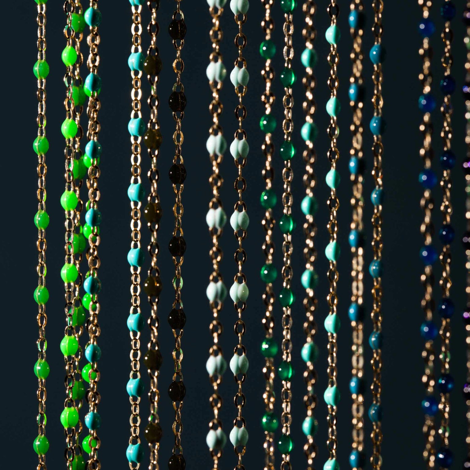 Gigi Clozeau - Sautoir émeraude Classique Gigi, or jaune, 60 cm