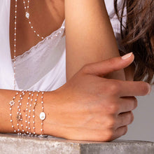 Gigi Clozeau - Bracelet blanc Etoile diamant, or jaune, 17 cm