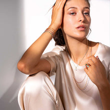 Gigi Clozeau - Bracelet nuit Classique Gigi, or blanc, 17 cm