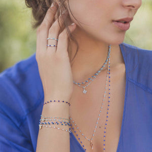 Gigi Clozeau - Bracelet bleuet Classique Gigi, or rose, 18 cm