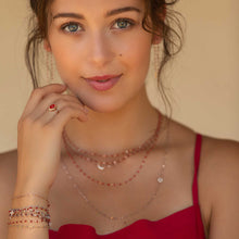 Gigi Clozeau - Bracelet rouge Classique Gigi, or jaune, 19 cm