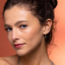 Gigi Clozeau - Boucles d'oreilles mini Puce, diamants, or rose